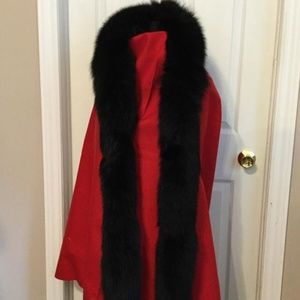 Lovely Black Fox Fur Boa